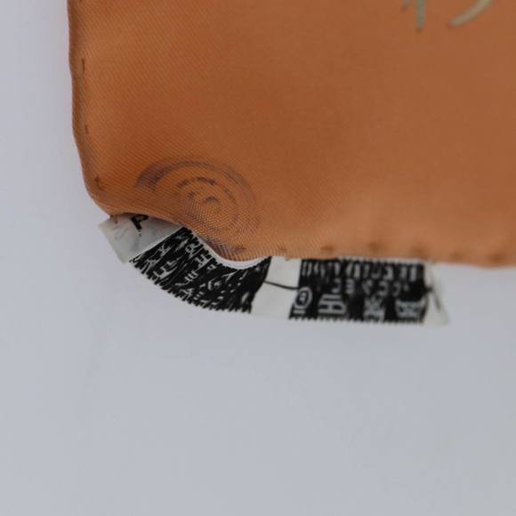 HERMES Carre 90 PASSIFLORES Scarf Silk Orange Auth am5974 - Picture 11 of 16